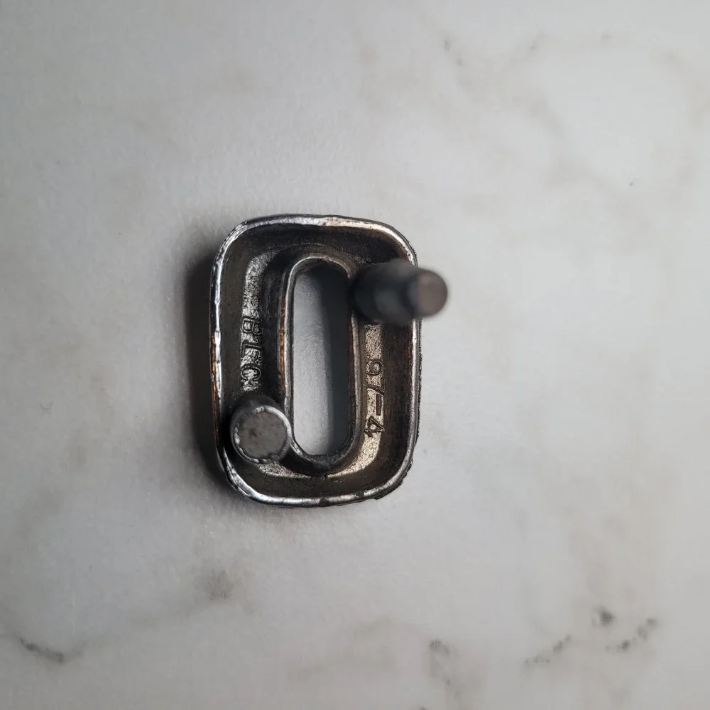 Vintage Chrome Number 0 Metal Emblem Badge BLC‎ 97-4 Small 1 Inch